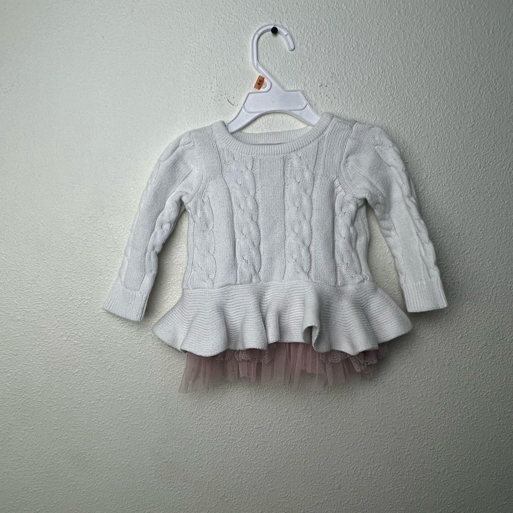 First Impressions Baby Girls Cable-Knit Tutu Tunic size 6-9 months
